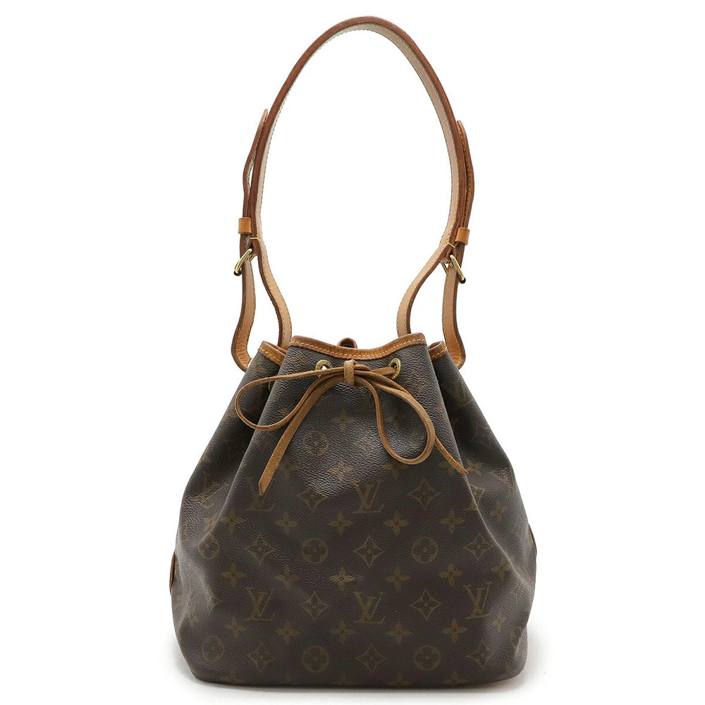LOUIS VUITTON Monogram Shoulder Bag Hobo Drawstring